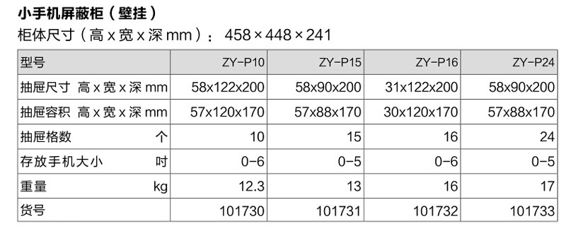 手機屏蔽柜 - ZYPS系列(圖5)